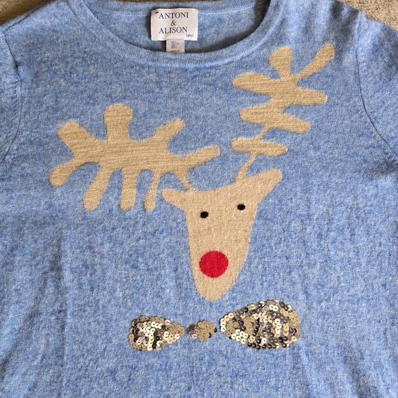 Antoni & Alison Reindeer Christmas Sweater size large - Picture 5 of 12